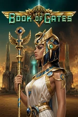 Statue égyptienne de déesse lion tenant un sceptre, jeu Book of Gates